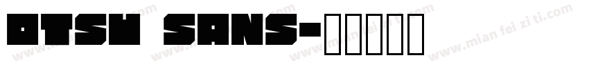 Otsu Sans字体转换
